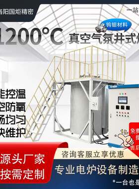 1688战略新品！1200度氢气井式炉钨钼材质智能程序PID控温