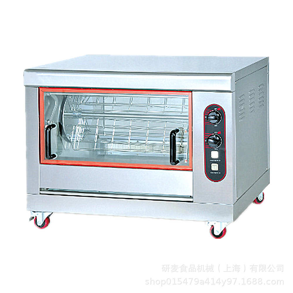 卧式吊篮鸡架烤炉 电热无烟旋转奥尔良烤鸡炉 鸡腿鸡翅红薯烤炉