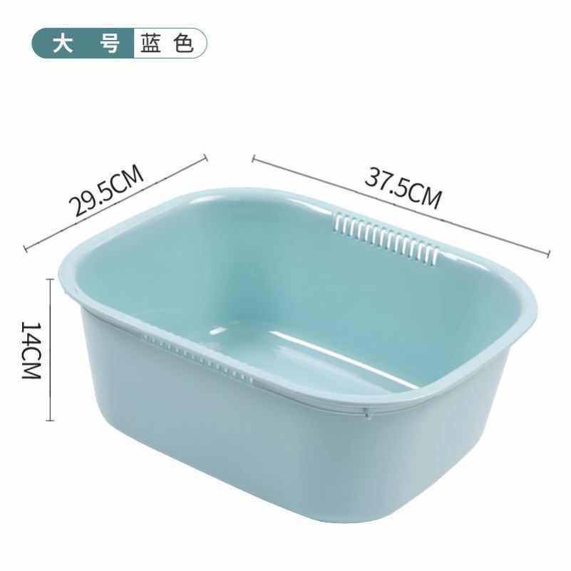 9QXC加厚洗菜洗碗塑料长方形盆家用厨房卫生间洗漱洗脸洗衣加深水,家庭/个人清洁工具,脸盆,淘宝优惠券,粉丝福利购,淘宝优惠卷