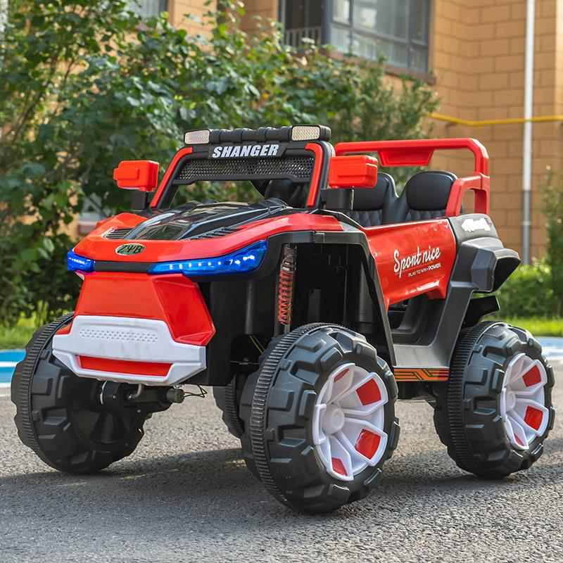 高档儿电动婴车四轮越野车可汽坐人儿四童驱带遥控童车男女小孩玩