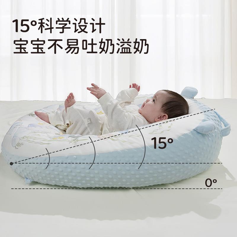 斜坡枕婴儿防吐奶防溢奶呛奶侧躺喂奶神器新生宝宝用护脊斜坡垫