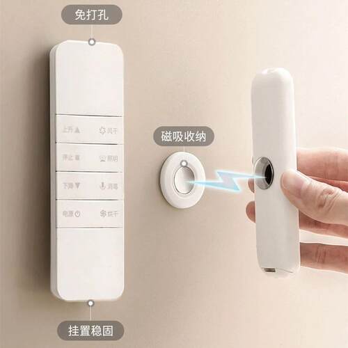 Magnetic Adhesive Patch for TV Remote Control, Wall-Mounted