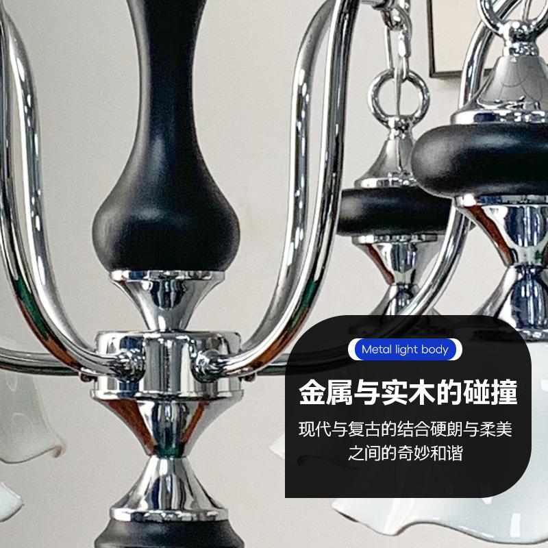 法式复古风客厅吊灯南洋风中古卧室吊灯现代手工陶瓷餐厅星辉吊灯
