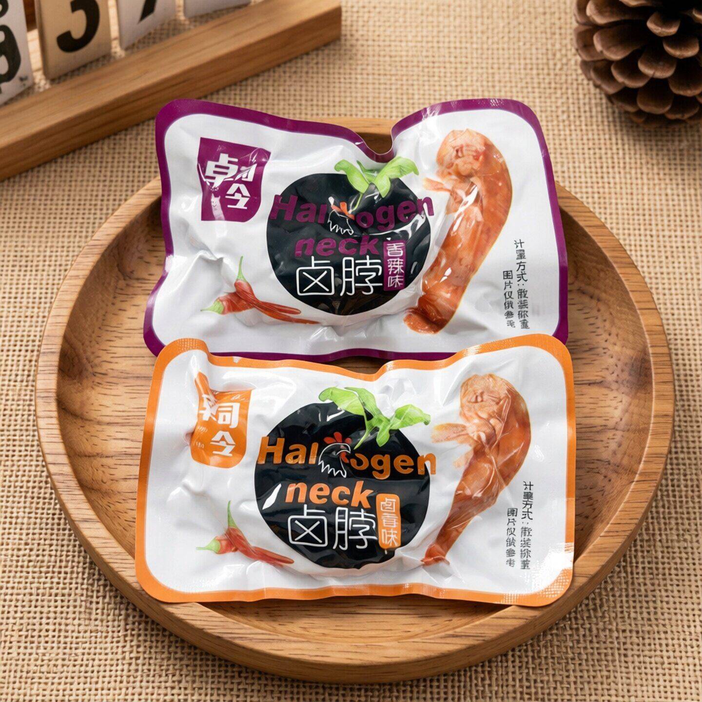 卓司令卤脖鸡脖子卤香味香辣味零食即食小包装聚会休闲食品10