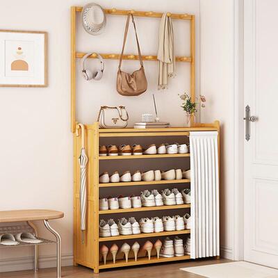 鞋架HIN子多层家用进门门防尘简易置大架容量口物架收纳靠墙宿舍