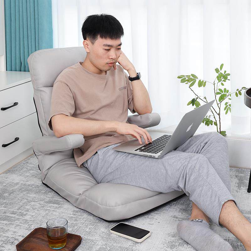 懒人沙发榻榻米小户型卧室飘窗床上折叠靠背哺乳椅地板单人可拆洗