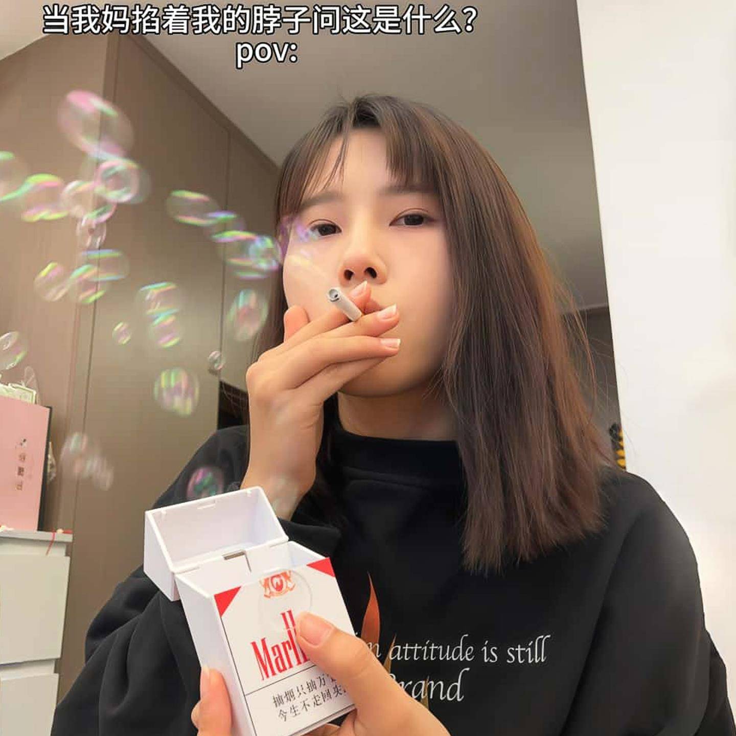 【烟盒吹泡泡】创意香烟泡泡机成年人压力大解压发泄神器整蛊玩具