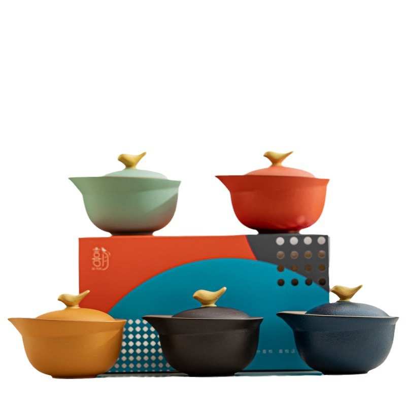 玩物尚置旅行茶具套装便携式2024新款一壶二杯户外喝茶泡茶快客杯