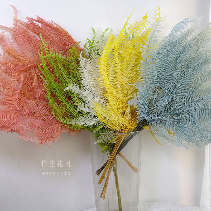 芒萁叶永生花天然真花干花婚庆装饰客厅摆件花篮插花材料蕨叶花束