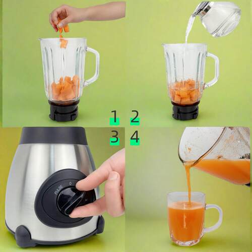 跨境Blender榨汁机搅拌机果汁机2in1多功能破壁机家用研磨辅食机