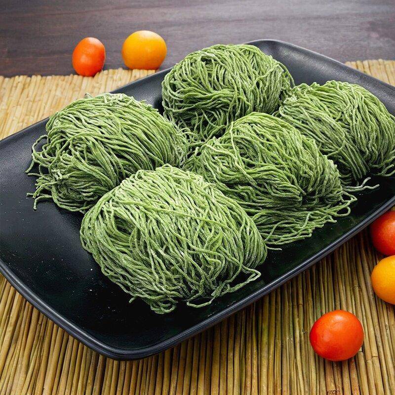 星之港竹升面碱面港式云吞面专用面火锅面细蓉面湿面菠菜竹升面