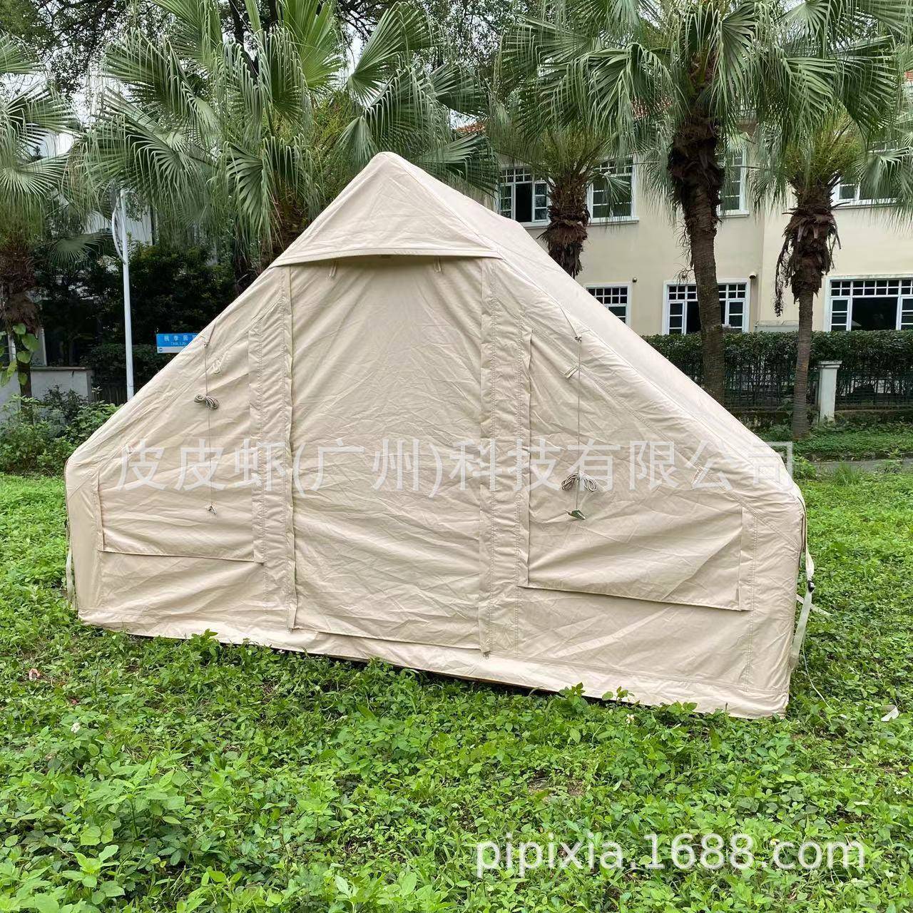 户外充气帐篷加厚防雨便携式折叠野营免搭式充气房子精致露营帐篷