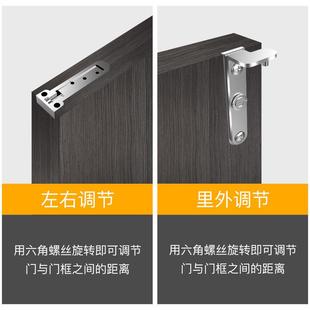 旋隐形门 天地DEM开轴合页铰链房三维可调转门轴门平门暗藏上下