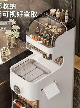 多层收纳柜家用卫生间夹缝缝隙抽屉式塑料储物柜浴室可移动置物架