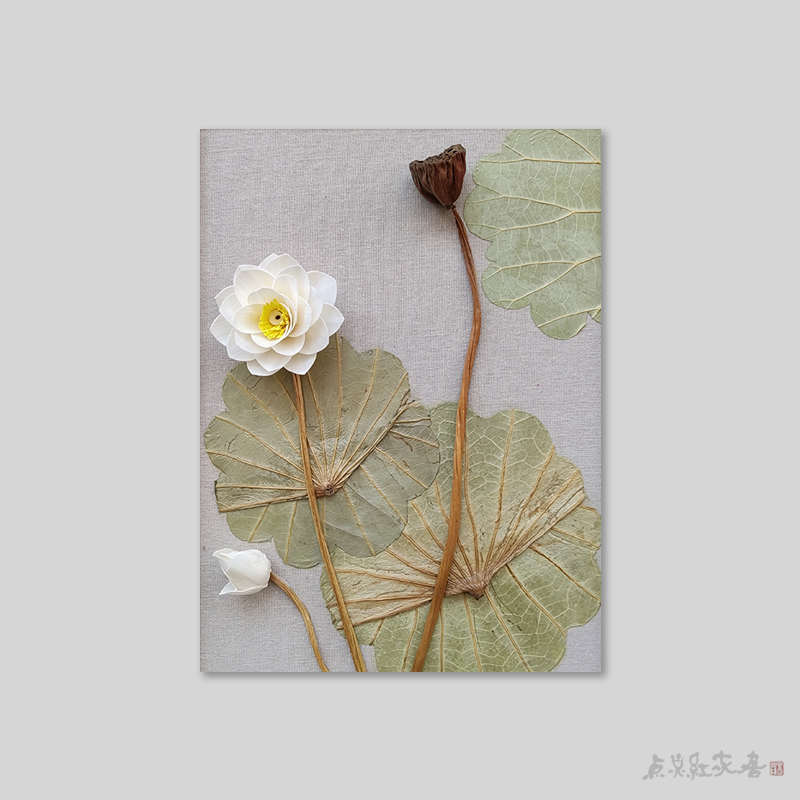 侘寂风中式电表箱装饰画立体花艺遮挡画电箱壁饰民宿东南亚复古风图片