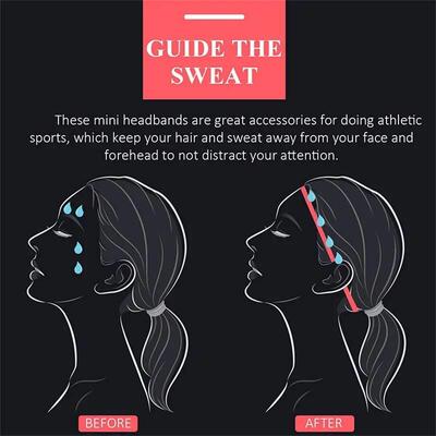1PCs Simple unisex sports hairband non-slip silicone strip s