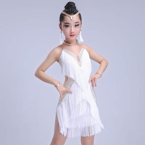 正品新款儿童拉丁舞女孩演出童服幼儿夏季表演拉比赛练功服裙丁舞