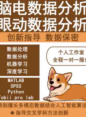 脑电数据分析脑电信号处理实验设计创新指导EEG脑电眼动数据分析