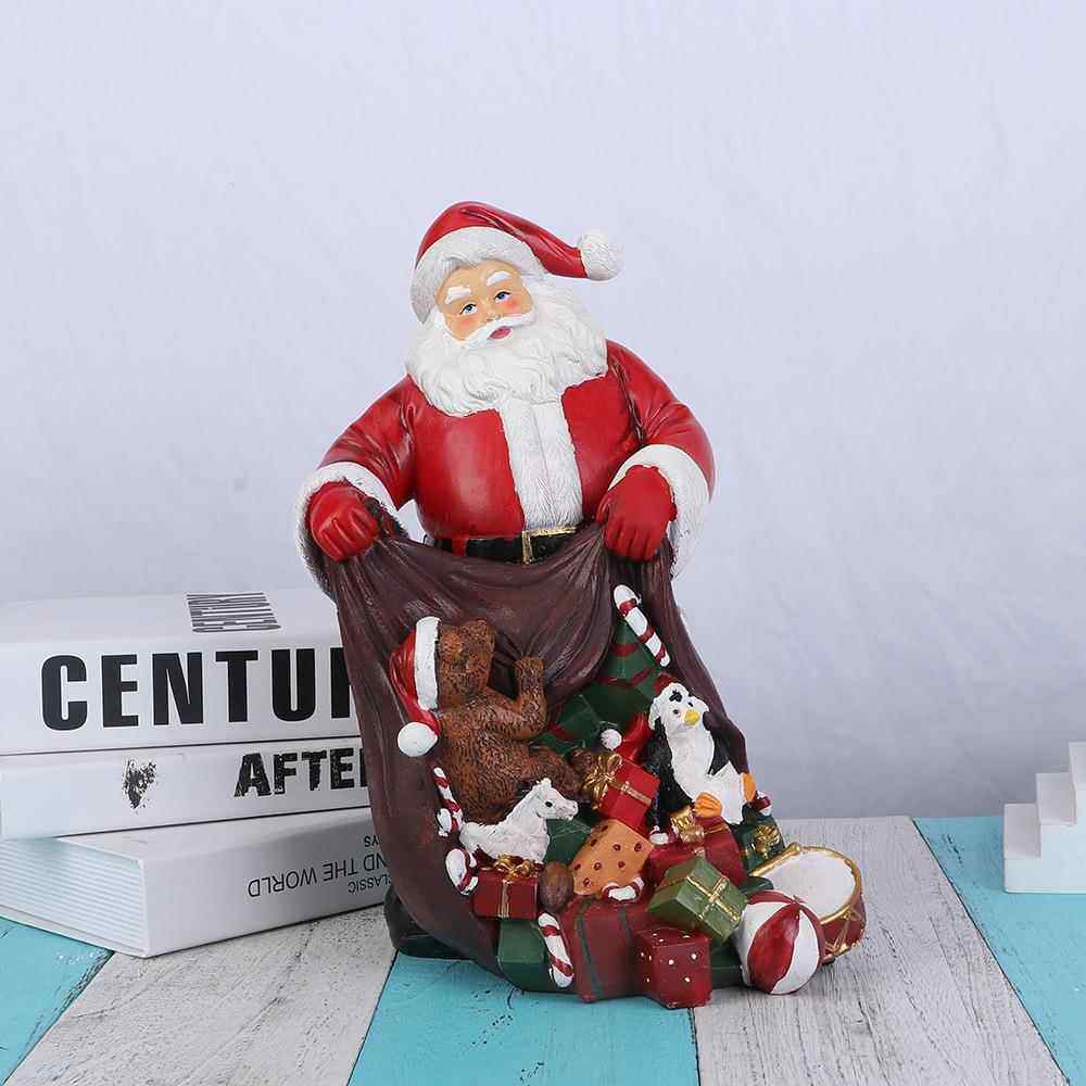 圣诞老人树脂工艺诞品诞节圣家居CWG脂房间桌面圣装饰品树摆件
