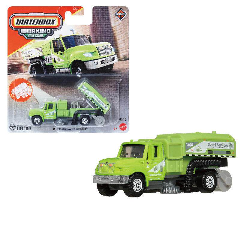 火柴盒 JCY27 合金工程车玩具 万国 工作之星 道路清扫车Matchbox