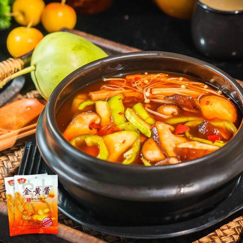东北特产北康金黄酱90g*40家用黄豆酱营养美味食品调味铁锅炖酱包