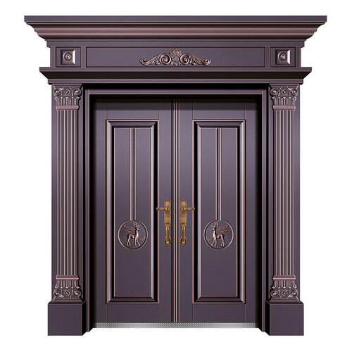 安全户锌合金厂家四开进门直供门别墅防盗门自建双开家用大门