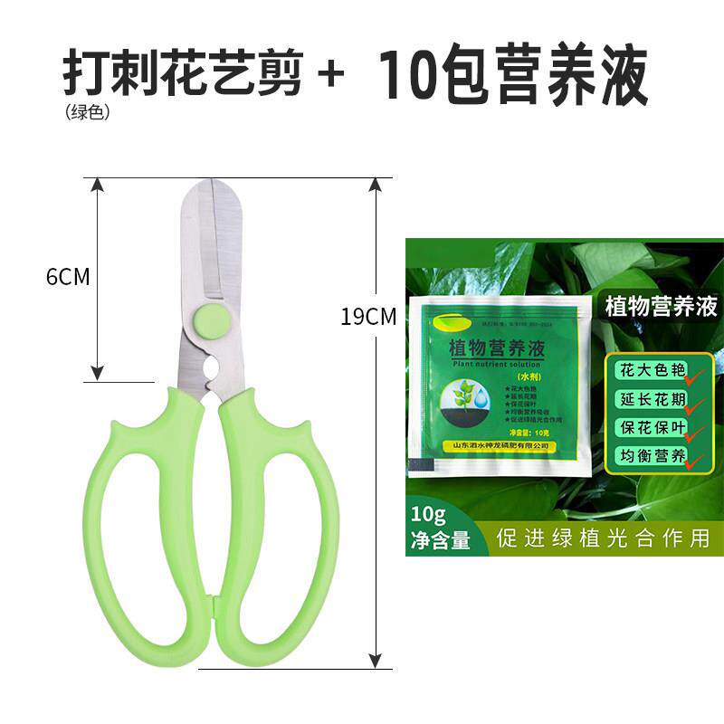 花艺剪刀鲜花修剪花卉花剪园艺不锈钢修花插花花店专用打刺修枝剪