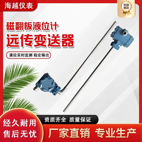 磁翻板远传变送器磁性浮子液位计捆绑式4-20mA干簧管感测器防爆型