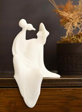 创意陶瓷工艺品人物酒仙酔客客厅玄关酒柜家居装饰品禅意软装摆件