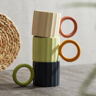 大耳朵马克杯高颜值水杯夏季 女创意陶瓷咖啡杯子大容量牛奶果汁杯