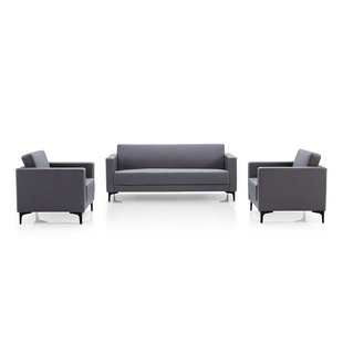 迪欧现代简约皮质老板办公沙发组合 商务接待总裁会客洽谈沙发