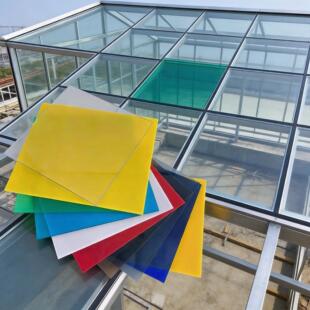 pc耐力板透明红色黑色绿色紫色白色中灰色茶色湖蓝色实心pc板