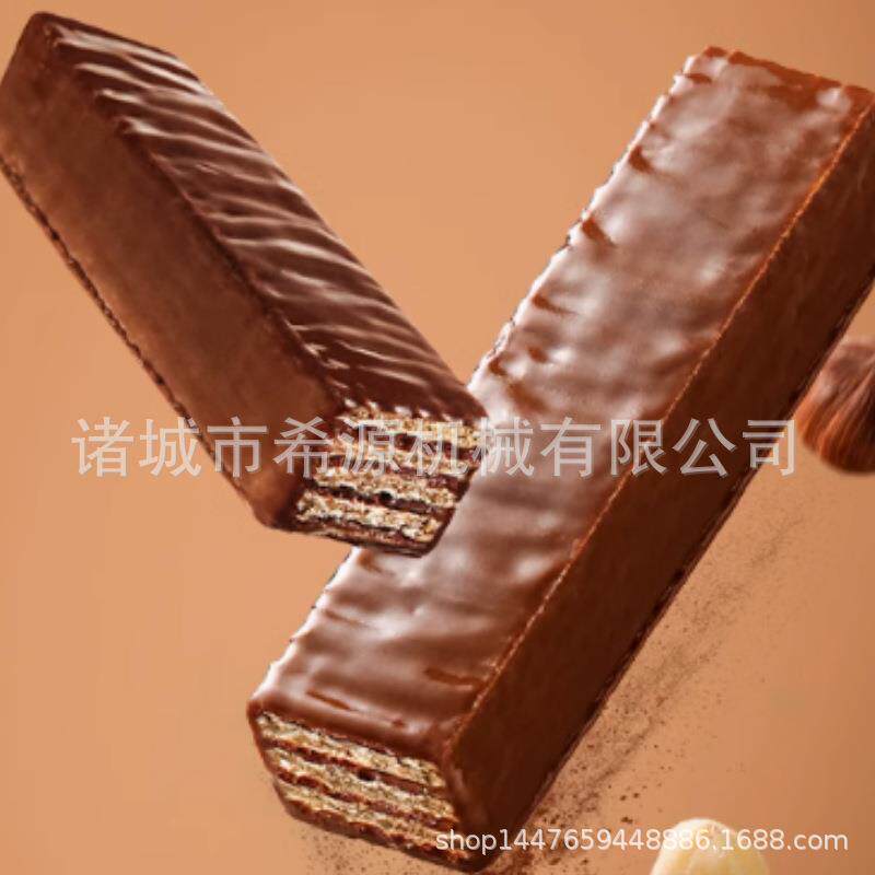 脆升升巧克力薯片涂层冷却线 鸡腿雪糕上浆机 爆米花巧克力涂层机