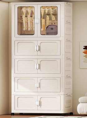 特大85CM免安装简易衣柜家用衣服被子储物柜儿童衣橱折叠收纳柜