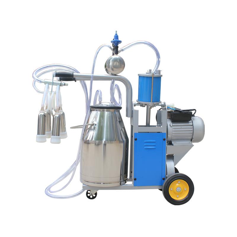 挤奶机牛羊专用移动式脉冲挤奶机活塞式单桶吸奶器小型挤奶器