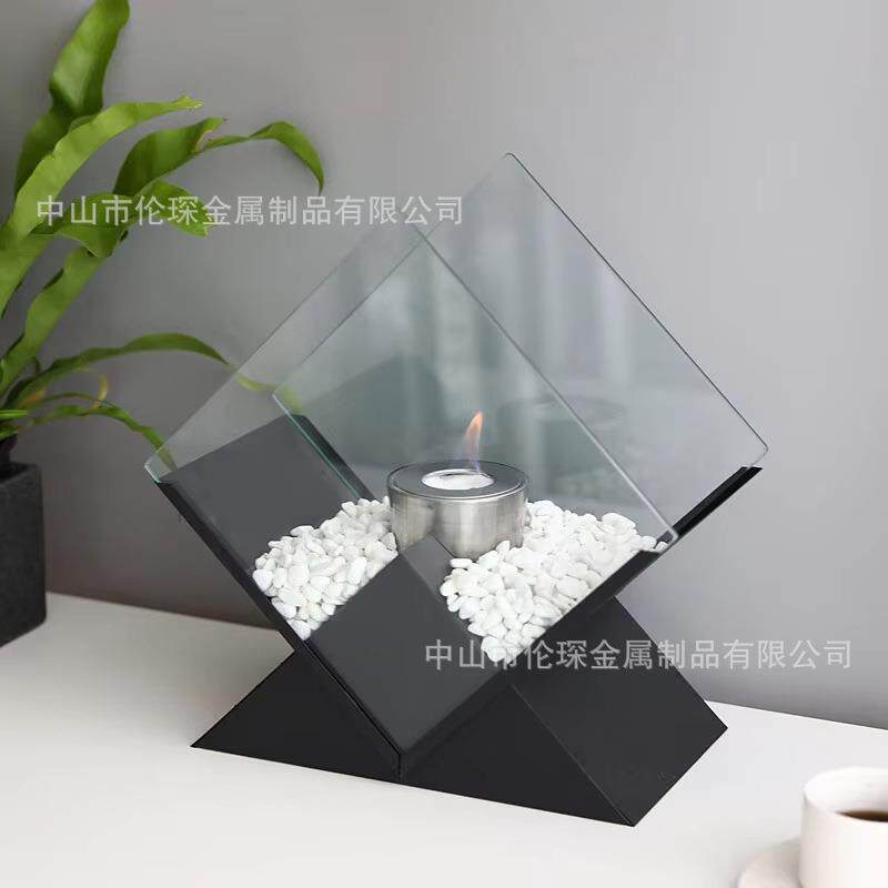 厂家直销桌面火酒精炉高GH-024品质菱形盆内室户外便携式壁火炉真