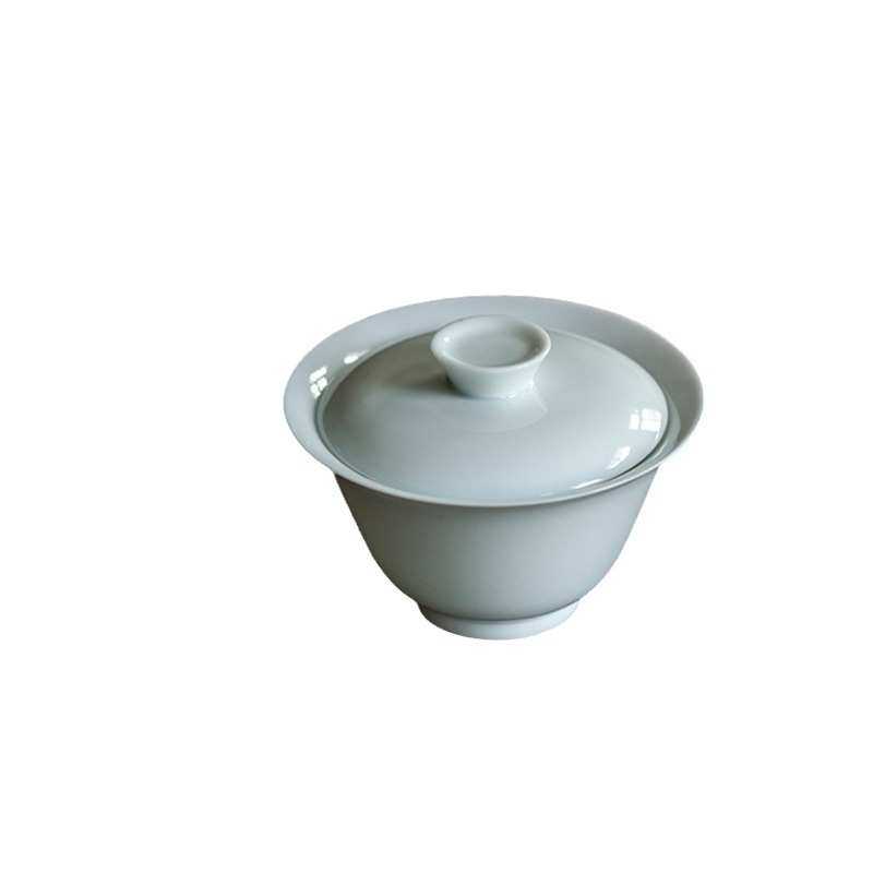 湖田影青手工薄胎陶瓷二才盖碗不烫手泡茶碗手抓碗单个功夫茶具,餐饮具,盖碗,淘宝优惠券,粉丝福利购,淘宝优惠卷