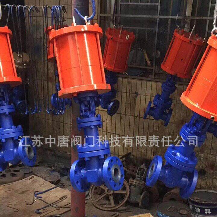 WZ641H-150LBC美标气动波纹管闸阀 双作用活塞式气缸双层密封闸阀