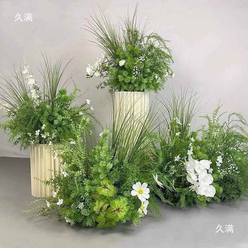 造景花系假场路花绿植道具婚礼植树节环创花婚NOK庆地景排引挂花