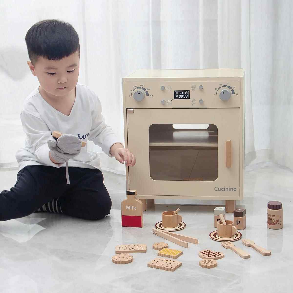 儿童节仿真微波炉烤箱做饭玩具厨房过家家宝宝男女孩生日礼物3岁4