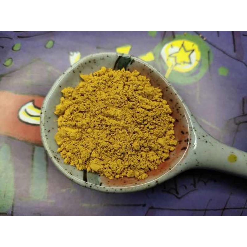 耐高温1250℃黄色 50g 彩石堂 国画古画岩彩 耐候矿物颜料 新岩