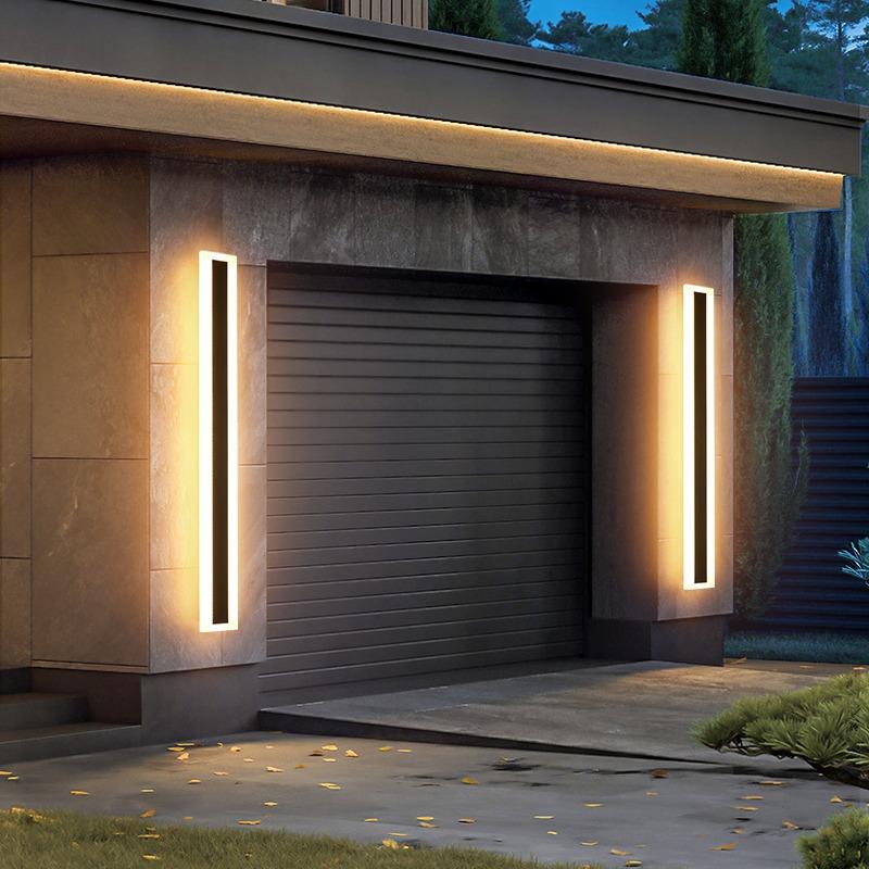 le壁灯户外d防水形灯铝材长条壁灯条现代简约别墅院庭灯酒店外墙