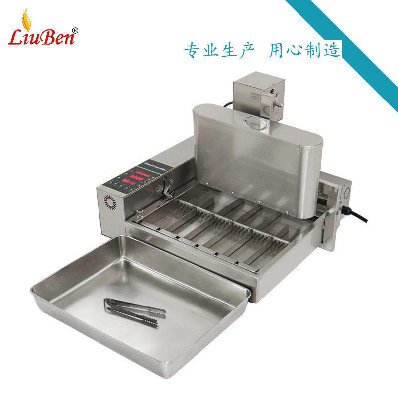 全自动圈圈甜甜圈机美式6排小食机器油炸食品摆摊家用商用迷你型