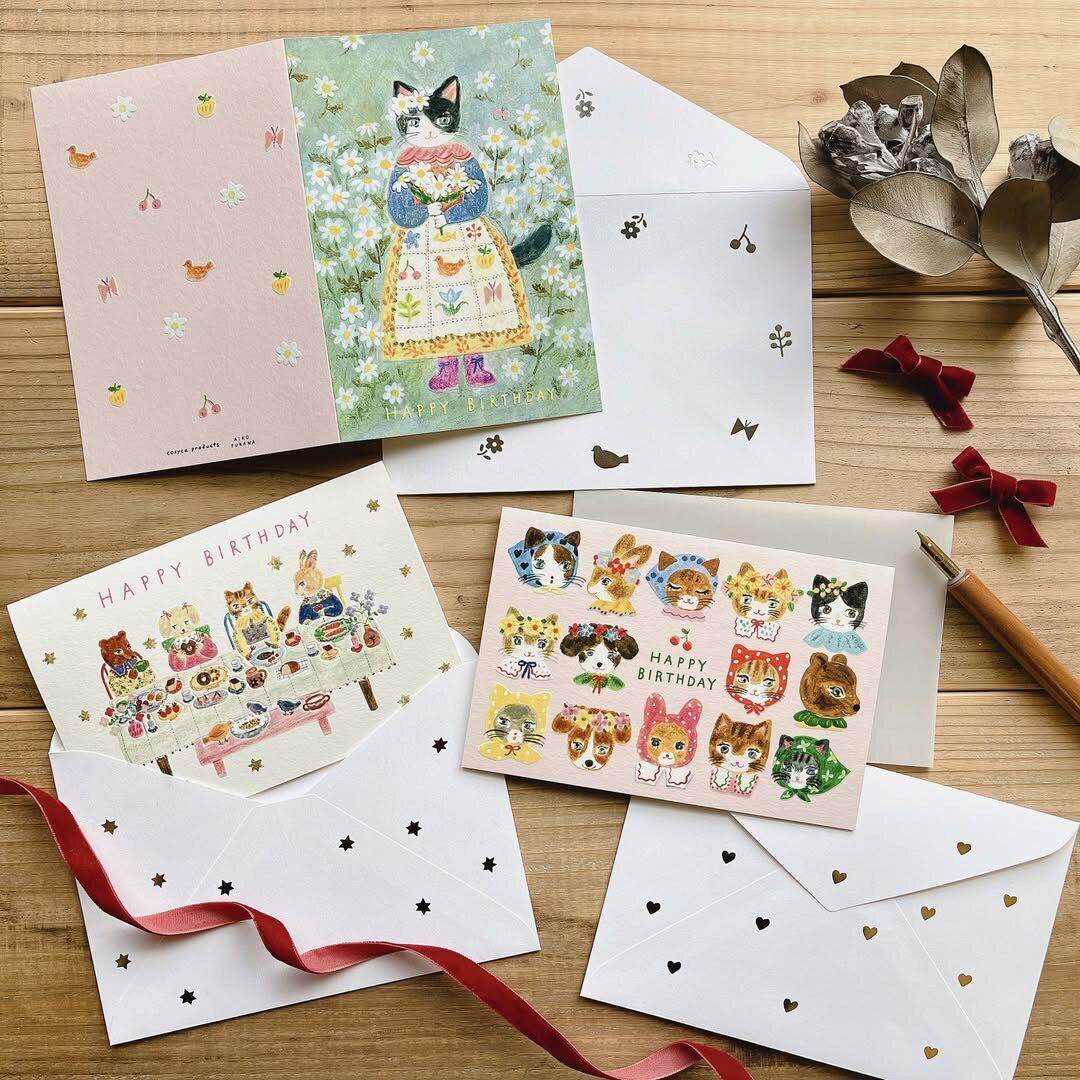 【现货】日本表现社夏季新品烫金生日贺卡 布川爱子 日下明