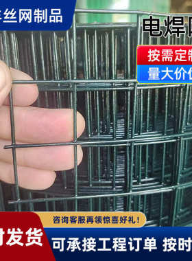 养殖荷兰网圈山园林防护网养鸭浸塑果园圈地铁丝网围网绿色钢丝网