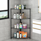 浴室置物架卫生间脸盆架厕所洗手间收纳架多层三角架落地式 免打孔