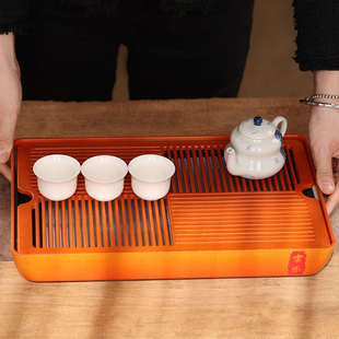 方形电木储水茶盘家用客厅小型沥水茶台功夫茶具茶托盘 2025新款