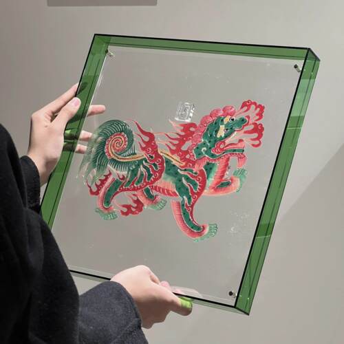 皮影装饰画传统非遗文化手工制作新中式挂画创意软装摆件乔迁礼物