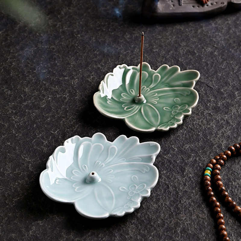 青瓷蝶恋花香插线香架香托家用室内禅意卧香炉创意家居装饰品摆件,家居饰品,香托/香盘/香座/香插,淘宝优惠券,粉丝福利购,淘宝优惠卷