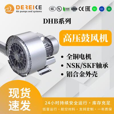 优质高压风机工业用大功率旋涡高压气泵德瑞科DHB740系列7框风机